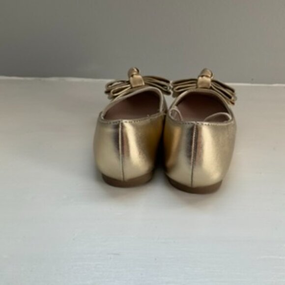 Toddler Ballet Gold Flats Size 4 - Picture 4 of 6